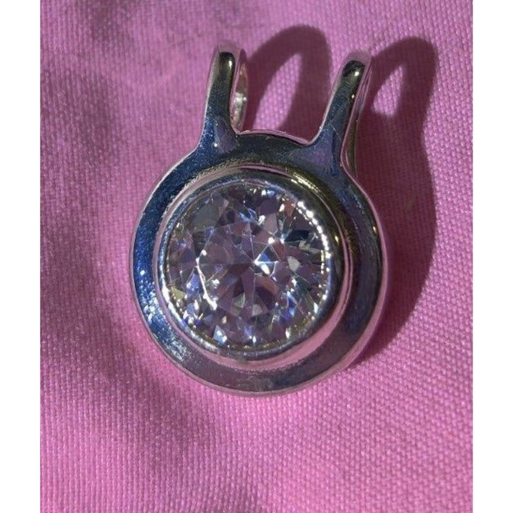 Sterling Silver Cubic Zirconia Pendant